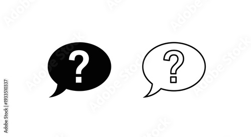 Question marks dialog Vector