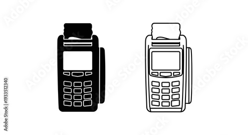 Credit card machines Vector