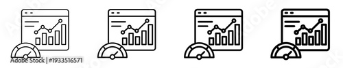 Kpi Dashboard  Icon Set Different Style Collection
