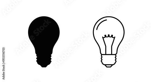 Light bulb idea concept Vector