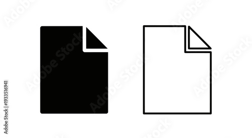Black and white paper Vector