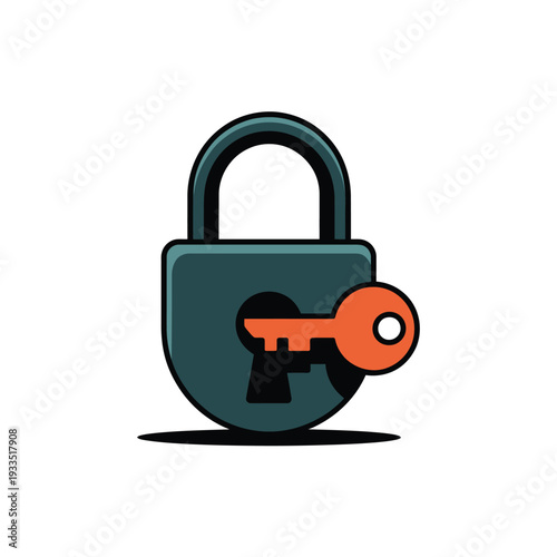 A padlock is unlocked by a key, symbolizing security and access.