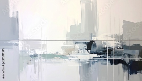 landscape, clouds, cloud, blue, light, morning, reflection, sunlight, horizon, bright, modern, oil painting, wall art, style, decor, artist, abstract, paint, painting, beautiful, white, blue, gray