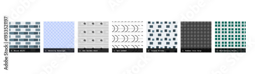 High resolution seamless patterns with bold geometric and organic designs. Vibrant, tileable backgrounds ideal for fabric printing, textile production, wallpaper, packaging, wrapping paper, scrapbook