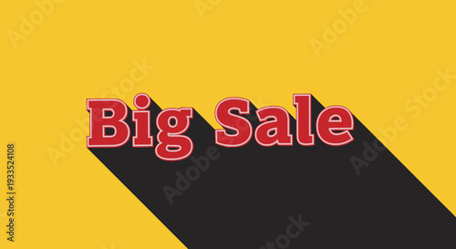 Big Sale Text with Shadow Effect 1.