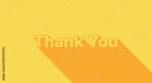 Thank You Text on Yellow Background 1.