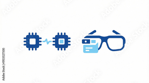 Set of 3 technology icons vector
