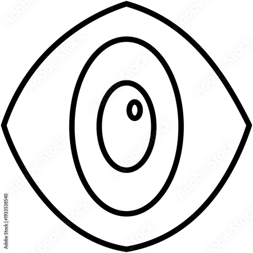Eye Exam Icon, Screening Health Condition Symbol Vector Stock Illustration, Line Icon Style Design.