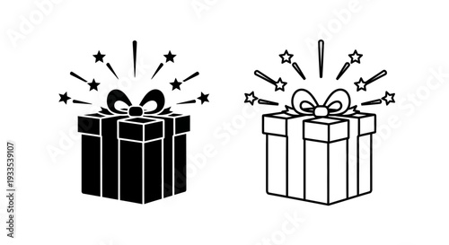 Gift boxes celebration festive holiday Vector