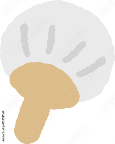 summer hand fan icon