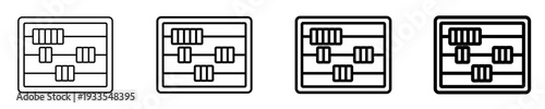 Abacus  Icon Set Different Style Collection