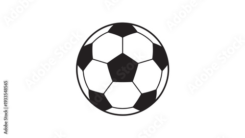 Classic black-and-white soccer ball design.