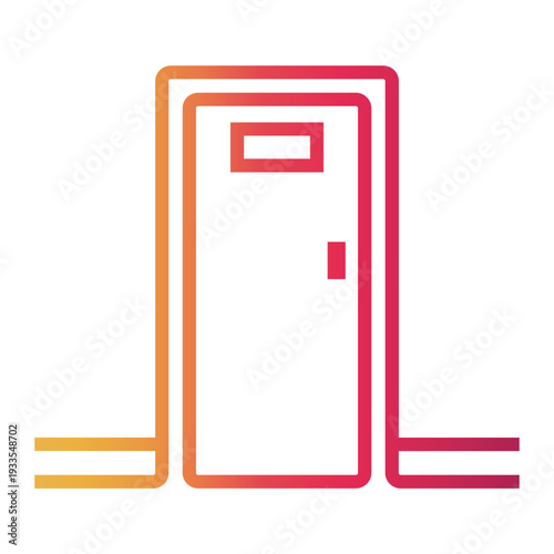 apartment Line Gradient Icon