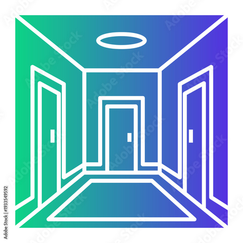 apartment Gradient icon