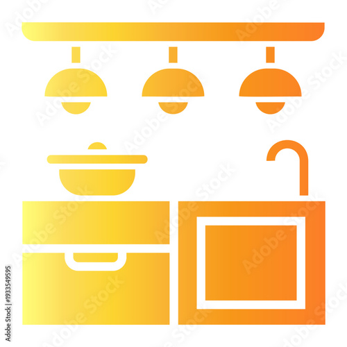 apartment Gradient icon