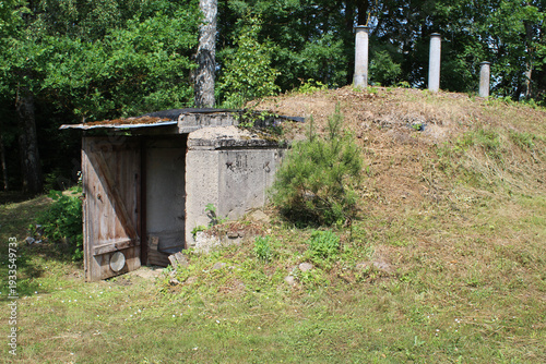 Root cellar beneath a mound in Aizkraukle, Latvia