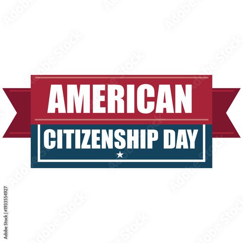 American Citizenship Day sticker