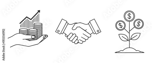 Investment growth icon