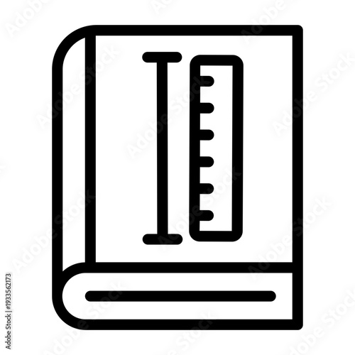 Manual Book Outline Icon, Guide book Icons Collection, Handbook Silhouette.