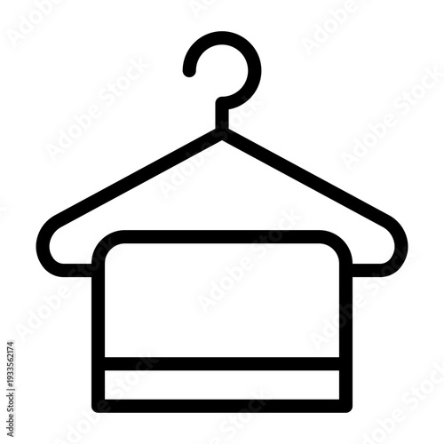 Hanger Outline Icon, Clothes Hanger Icons Collection, Coat Hanger Silhouette.