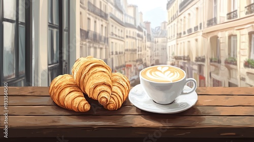 coffee and croissant