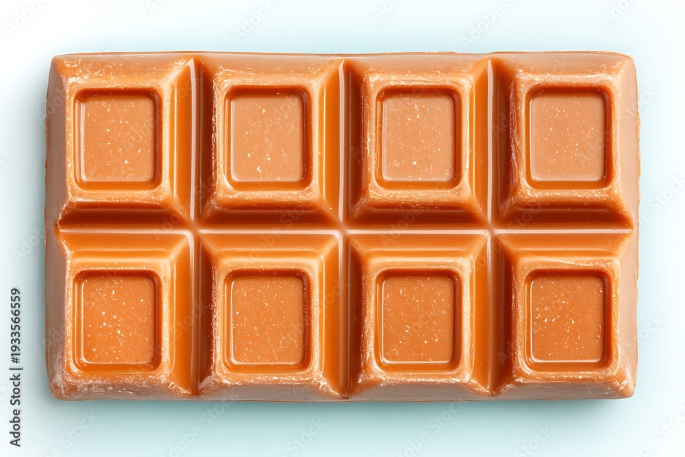 Fototapeta premium Brown chocolate bar on white background.
