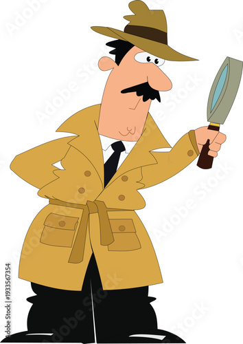 Retro vector illustration of a cartoon businessman cowboy wearing a suit and hat while holding a gun in a classic black gangster mafia fashion