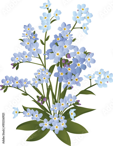 White cherry blossoms on a branch bloom with spring beauty against a soft blue and white nature background