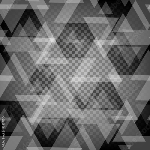 Графика и иSeamless triangle texture on a transparent background. Translucent triangles for overlays and advertising. . EPS 10ллюстрации
