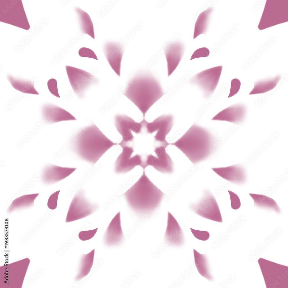 Fototapeta premium Blush Pink Mediterranean Ceramic Tile Seamless Pattern - Large Scale 