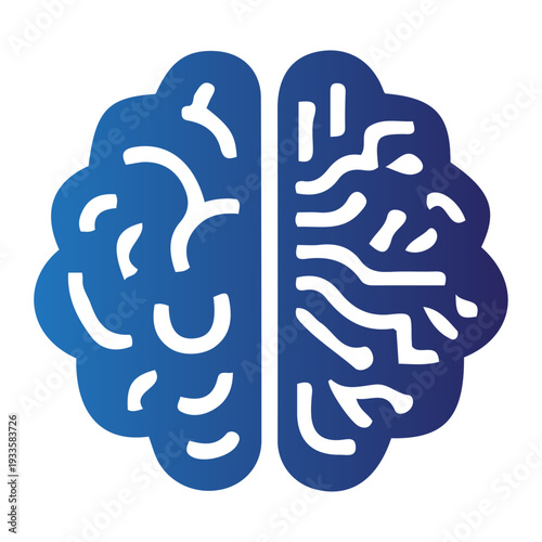 Abstract icon illustrating the intricate fusion of human anatomy and bionic technology, symbolizing advanced intelligence, innovative thought, and cognitive evolution