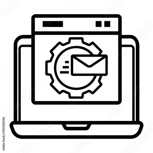 automation Line Icon