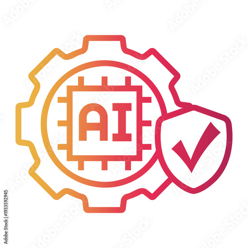 automation Line Gradient Icon