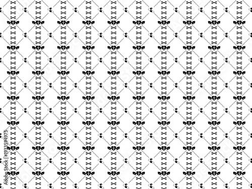 病みかわいい格子柄背景素材