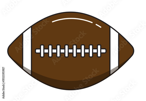 American football icon.Recreation sport game clipart.Athletic symbol.