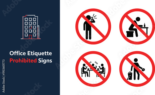 Office etiquette guidelines for professional workplace