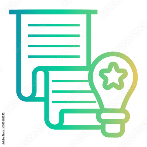 idea Line Gradient Icon