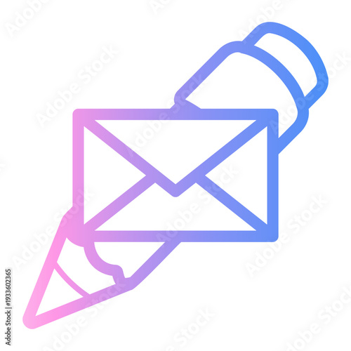 mail Line Gradient Icon