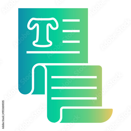 copywriting Gradient icon