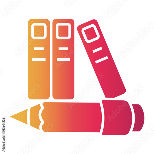 library Gradient icon