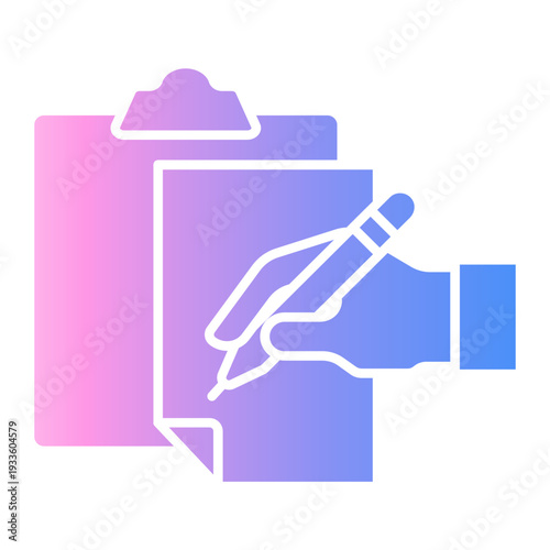 writing Gradient icon