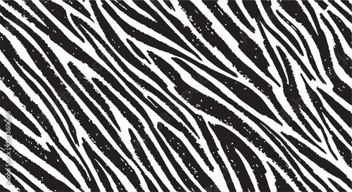 Zebra print, animal skin, tiger stripes, abstract pattern, line background, fabric. Vintage, retro 80s, 90s. Amazing hand drawn vector 