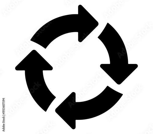 Free Download A circular arrow icon indicating recycling and sustainability - GFXLoad