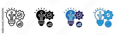 Innovation Icon Multi Style Vector Illustration