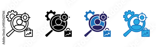 Persona Icon Multi Style Vector Illustration