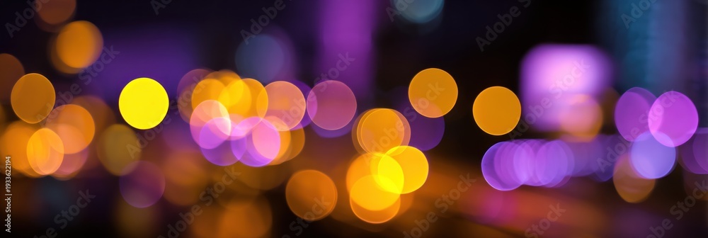 Obraz premium A vibrant, abstract blur of colorful lights, creating a dynamic and energetic atmosphere, reminiscent of a lively cityscape at night.