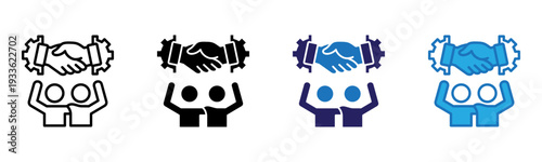 Unison Icon Multi Style Vector Illustration