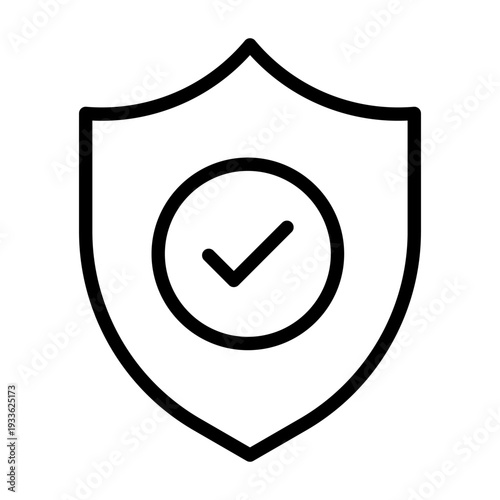 Shield icon with a checkmark representing protected policy or security