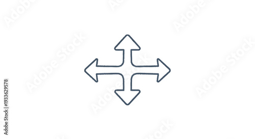 Four directional arrows symbol indicating movement and navigation.