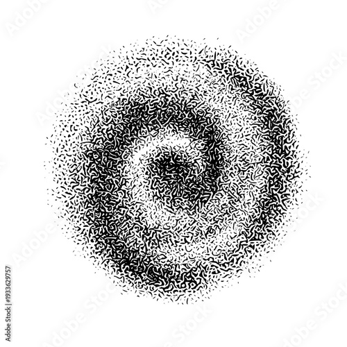 Stunning black and white abstract spiral design with dynamic gradient effect